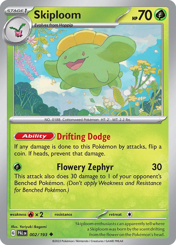 002/193 - Skiploom - [Uncommon] - Reverse Holo