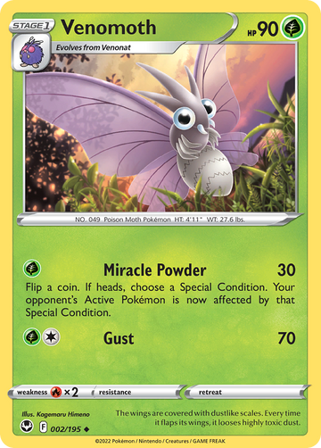 002/195 - Venomoth - [Uncommon]