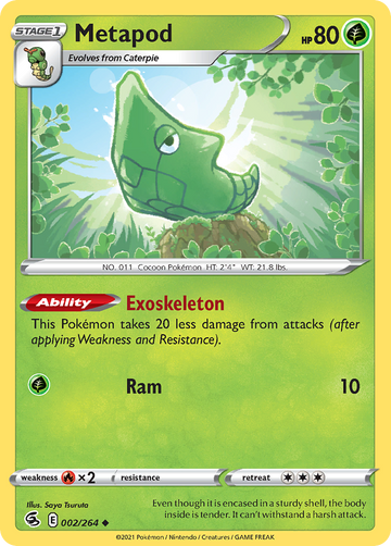 002/264 - Metapod - [Uncommon]