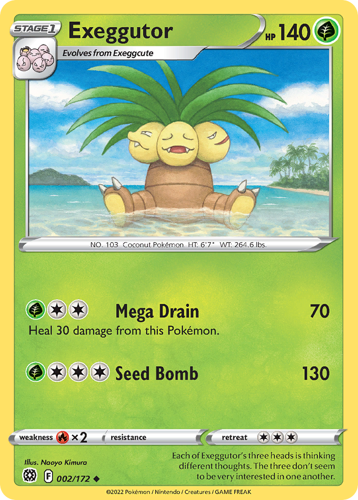 002/172 - Exeggutor - Reverse Holo - [Uncommon]