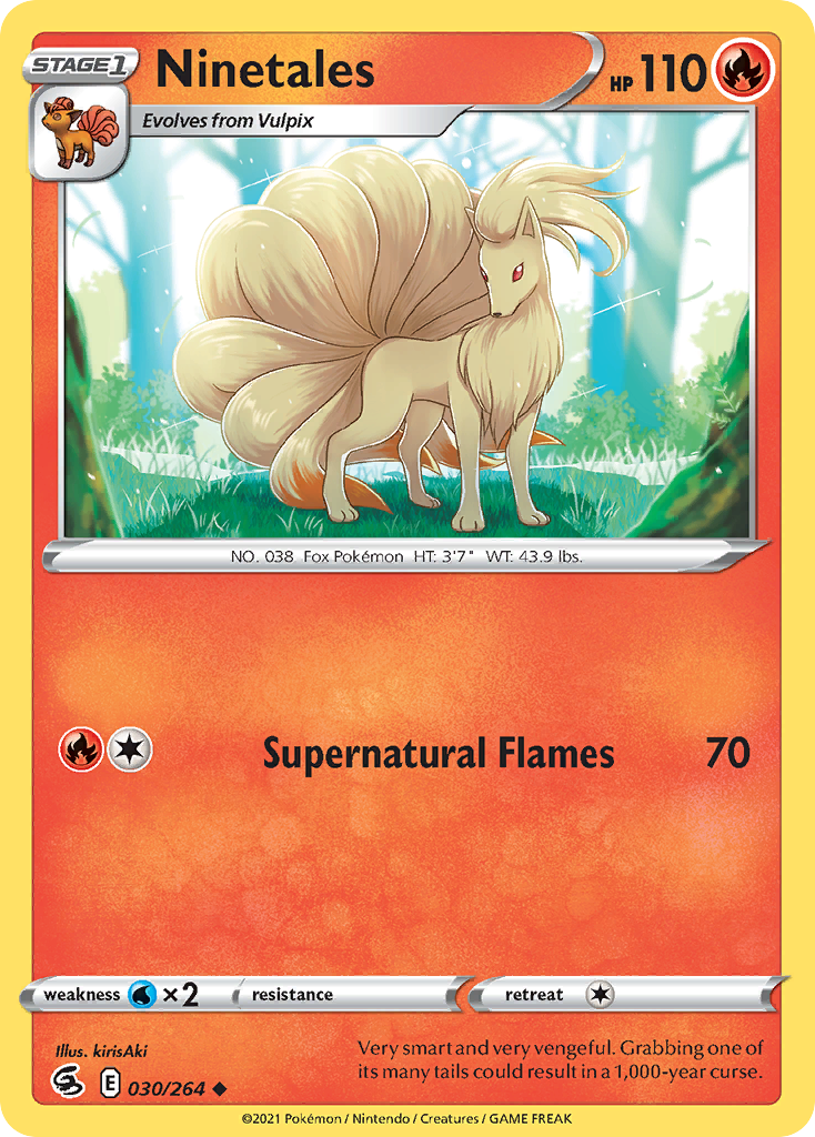 Pokémonkaart 030/264 - Ninetales - Fusion Strike - [Uncommon]