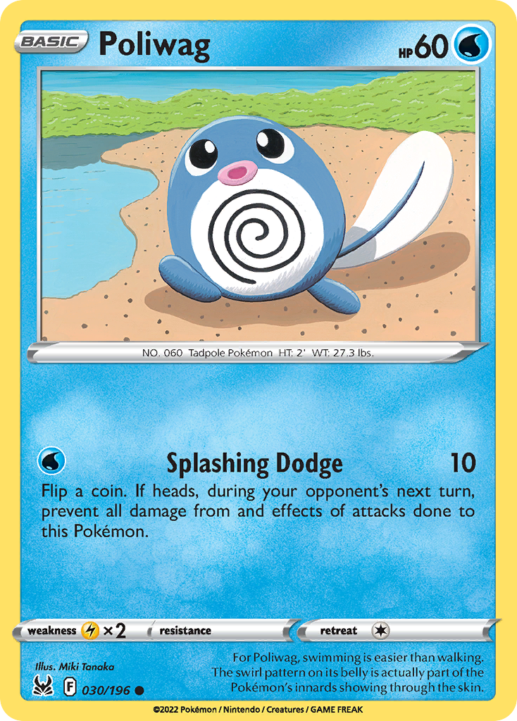 030/196 - Poliwag - Reverse Holo - [Common]