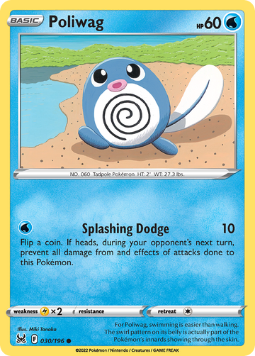 030/196 - Poliwag - Reverse Holo - [Common]