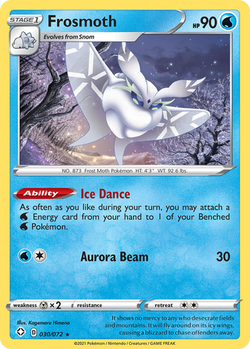 Pokémonkaart 030/072 - Frosmoth - Shining Fates - [Rare Holo]