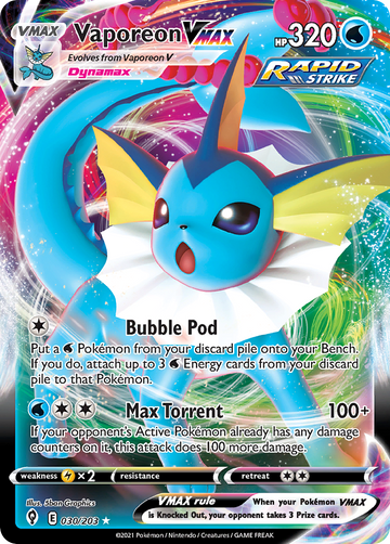 030/203 - Vaporeon VMAX - [Rare Holo VMAX]