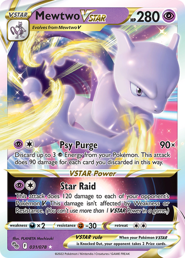 031/078 - Mewtwo VSTAR - [Rare Holo VSTAR]