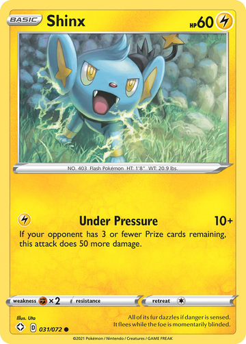 031/072 - Shinx - Reverse Holo - [Common]