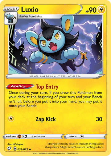 032/072 - Luxio - Reverse Holo - [Uncommon]