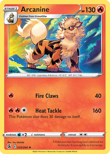 033/264 - Arcanine - [Rare]