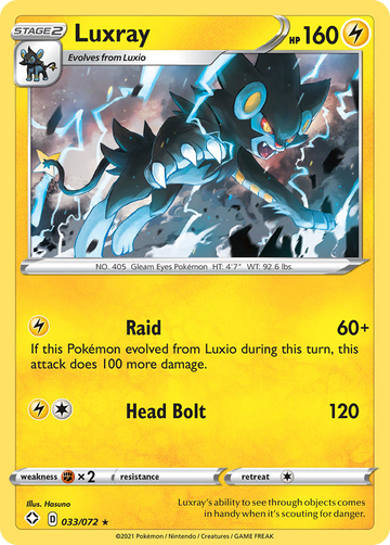 033/072 - Luxray - Reverse Holo - [Rare Holo]