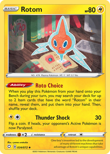 034/072 - Rotom - Reverse Holo - [Uncommon]