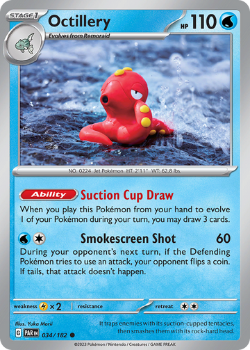 034/182 - Octillery - [Common] - Reverse Holo