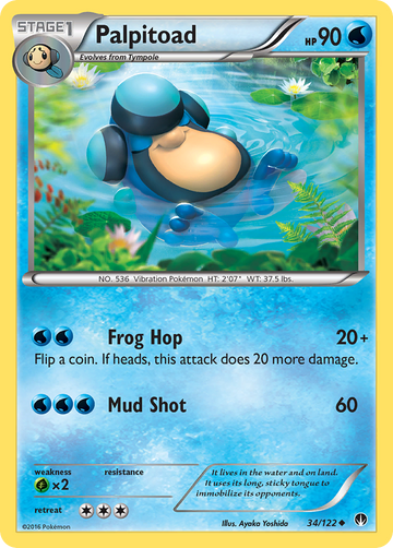 34/122 - Palpitoad - [Uncommon]