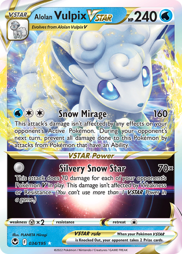 034/195 - Alolan Vulpix VSTAR - [Rare Holo VSTAR]