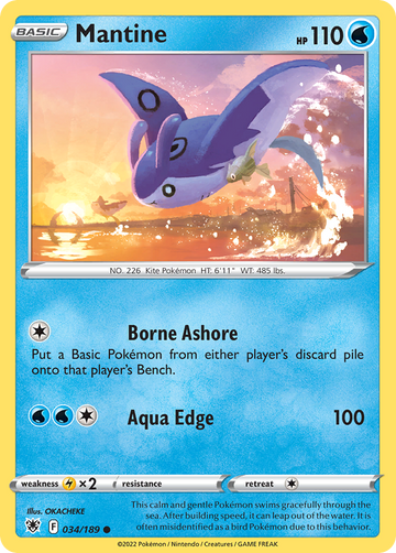 034/189 - Mantine - Reverse Holo - [Common]