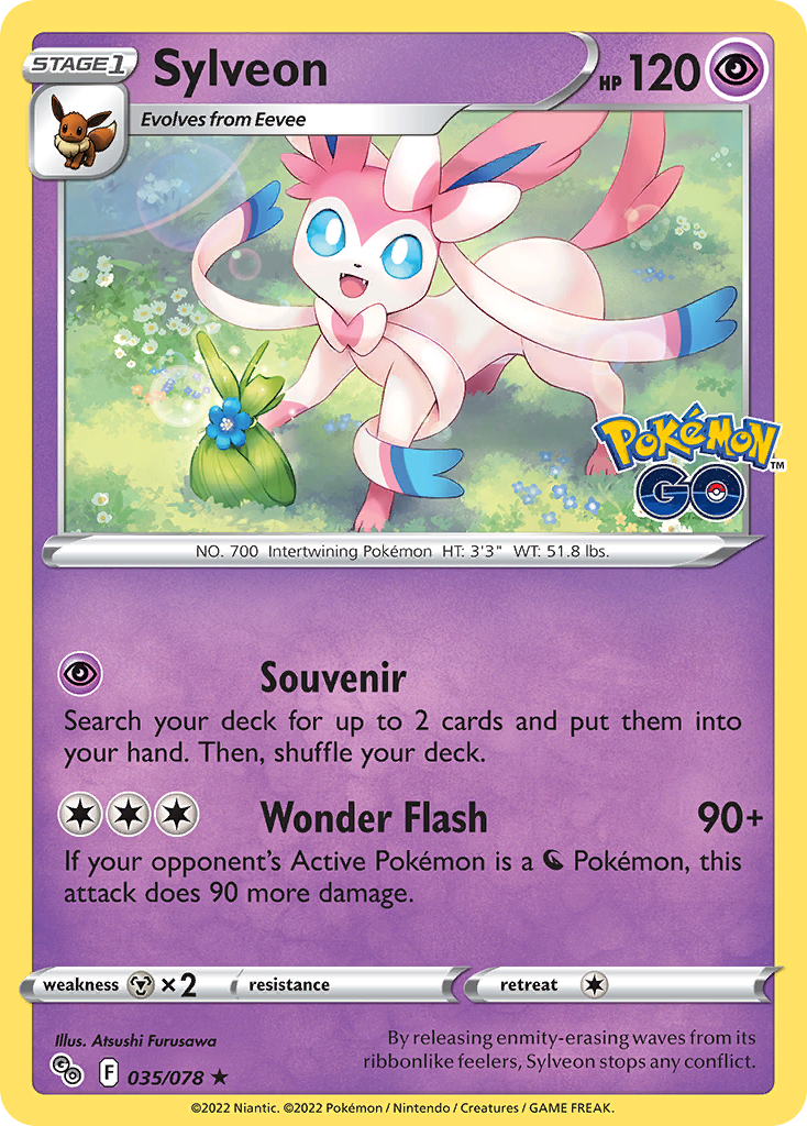 035/078 - Sylveon - Reverse Holo - (Rare Holo]