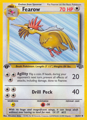 036/064 - Fearow - [1st Edition] - [Uncommon]