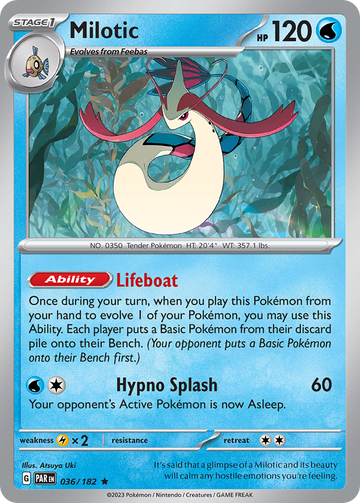 036/182 - Milotic - [Rare] - Reverse Holo-Pokemeister