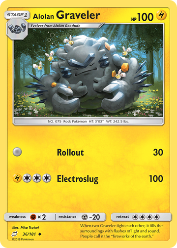 36/181 - Alolan Graveler - [Uncommon]