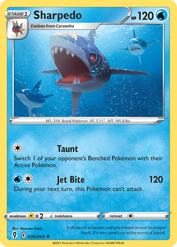 036/203 - Sharpedo - [Rare]