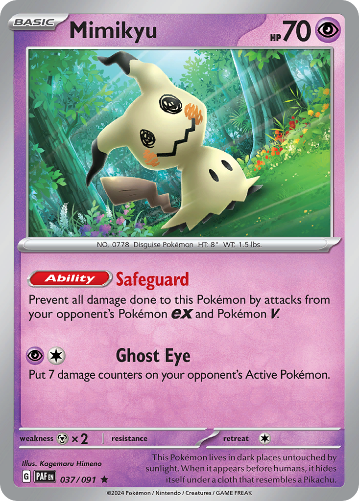 037/091 - Mimikyu - [Rare] - [Reverse Holo]