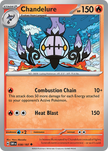 038/197 - Chandelure - [Uncommon] - Reverse Holo