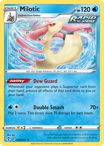 038/203 - Milotic - Reverse Holo - [Rare]