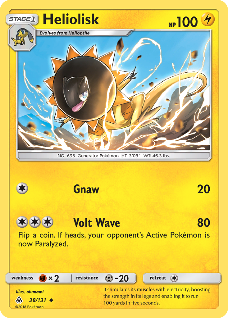 Pokémonkaart 038/131 - Heliolisk - Forbidden Light - [Uncommon]