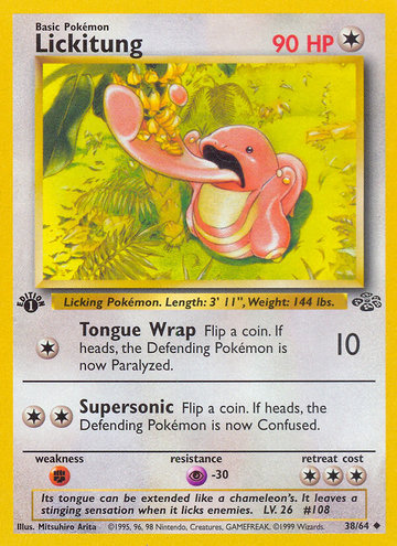 038/064 - Lickitung - [1st Edition] - [Uncommon]