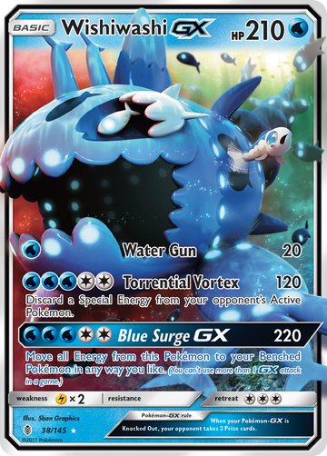 038/145 - Wishiwashi-GX - [Rare Holo GX]