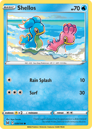 039/196 - Shellos - Reverse Holo - [Common]