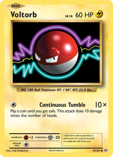 39/108 - Voltorb - Reverse Holo - [Common]