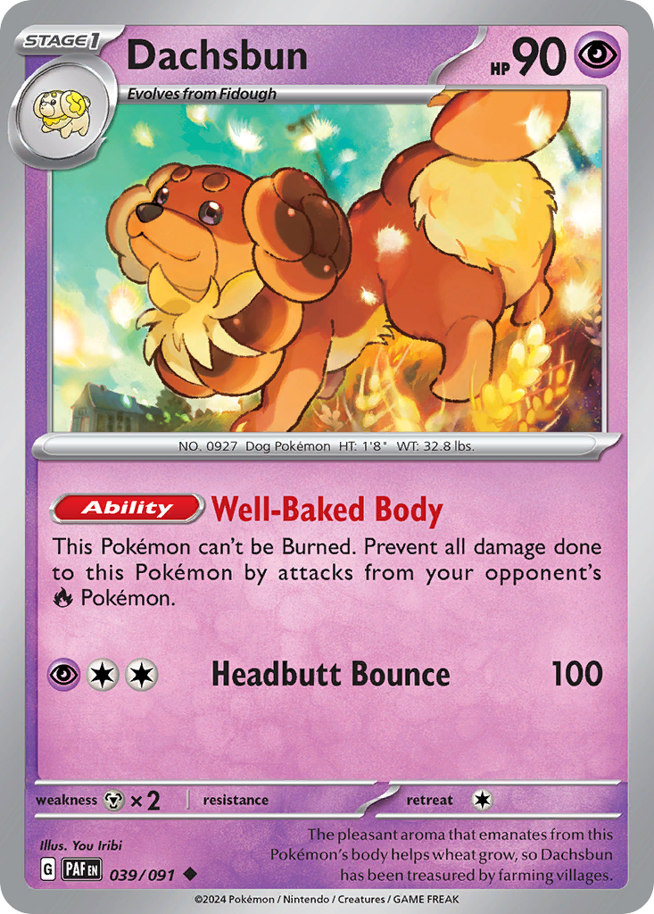 039/091 - Dachsbun - [Uncommon] - [Reverse Holo]
