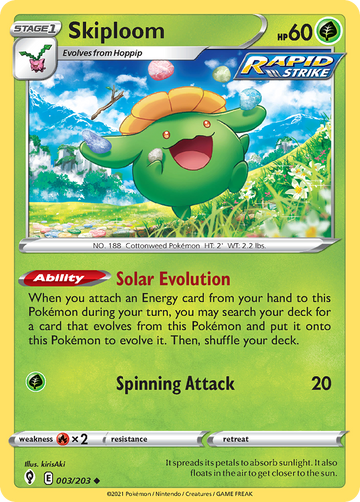 003/203 - Skiploom - Reverse Holo - [Uncommon]