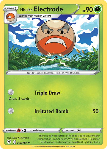 003/189 - Hisuian Electrode - Reverse Holo - [Uncommon]