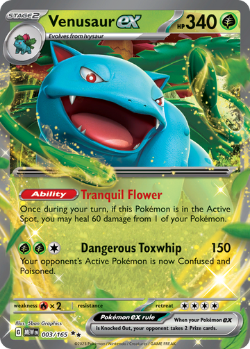 003/165 - Venusaur ex - [Double Rare]