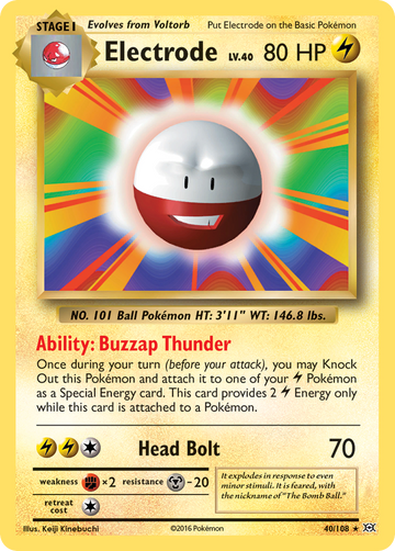 40/108 - Electrode - Reverse Holo - [Rare]