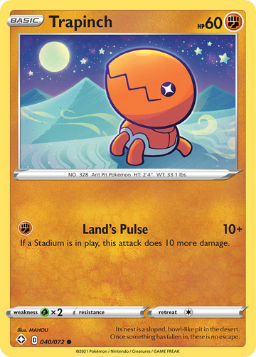 040/072 - Trapinch - [Common] - Reverse Holo