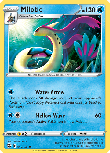 040/195 - Milotic - [Rare] - Reverse Holo