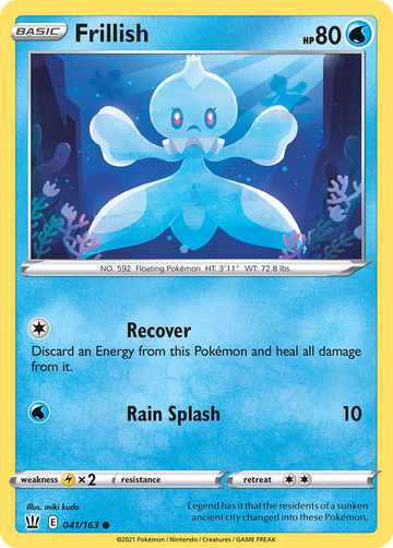 041/163 - Frillish - [Common] - Reverse Holo