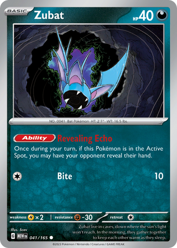 041/165 - Zubat - [Common] - Reverse Holo