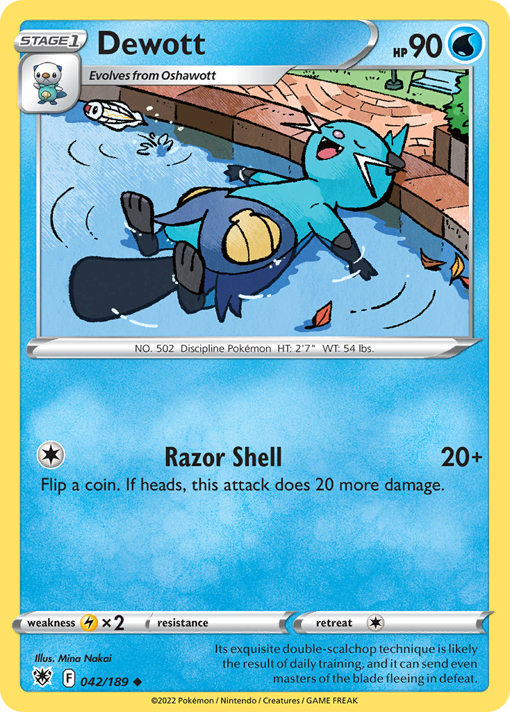 042/189 - Dewott - Reverse Holo - [Uncommon]