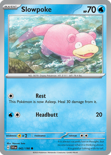 042/198 - Slowpoke - [Common] - Reverse Holo