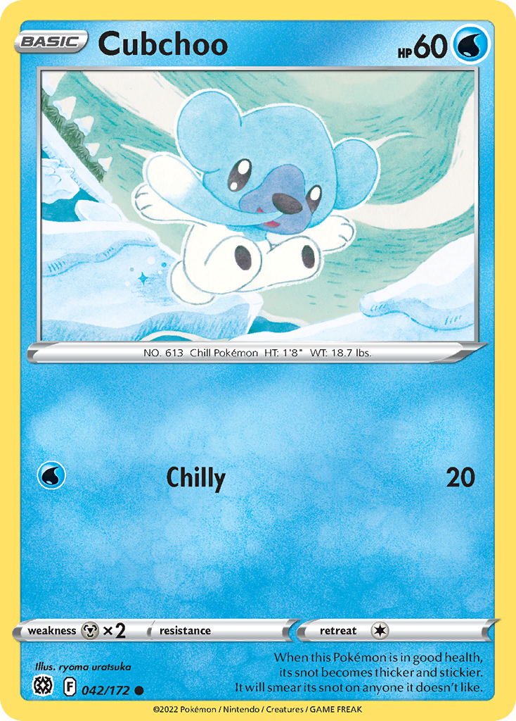042/172 - Cubchoo - Reverse Holo - [Common]