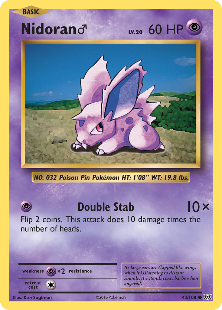 43/108 - Nidoran ♂ - [Common]