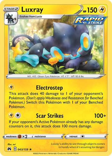 043/159 - Luxray - [Rare]