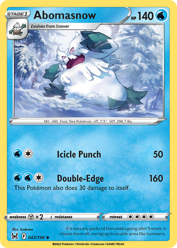 043/196 - Abomasnow - [Uncommon]