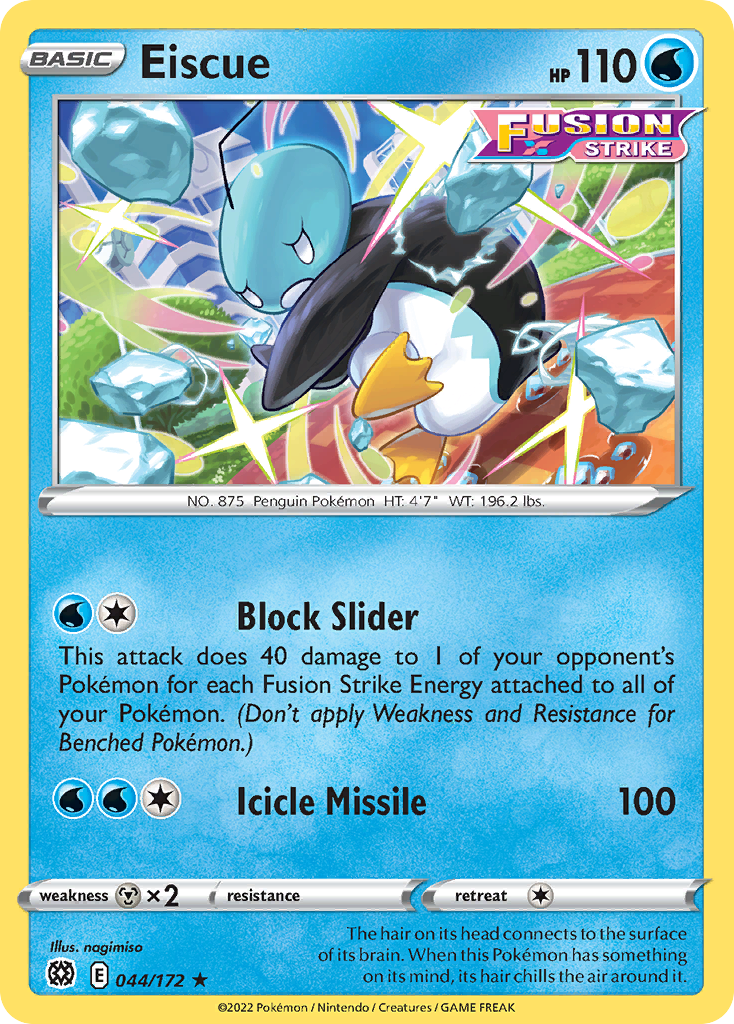 044/172 - Eiscue - Reverse Holo - [Rare]