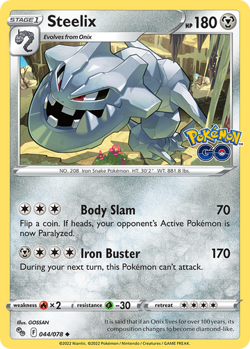 044/078 - Steelix - Reverse Holo - (Uncommon]