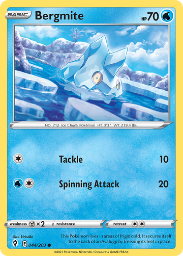 044/203 - Bergmite - Reverse Holo - [Common]